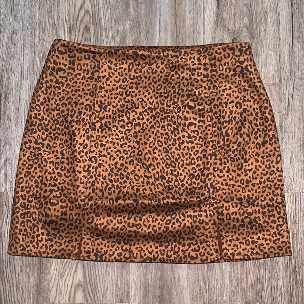 Women’s Lost + Wander Leopard Print Mini Skirt